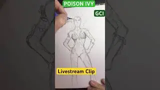 Live highlight / POISON IVY / DC COMICS / GCI STUDIOS / LIVE CLIP #dcmultiverse #drawing