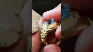 Luxury Gold Ring Out of A Gold Nugget 🤩 Part 4 #gold #craft #art #asmr #viral #shorts #creative #diy