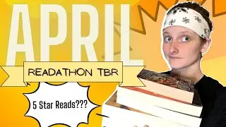 the books I'm reading in april for the readathon!