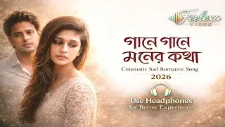 গানে গানে মনের কথা | Cinematic Sad Romantic Song | Bengali Film Style, Feelexa Vibes, @worldbass3k
