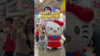 Sydney&rsquo;s cheapest and biggest souvenir store! 😍 #sydney #souvenirs #hellokitty #labubu