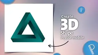 How to create 3D triangle in mobile (pixellab )