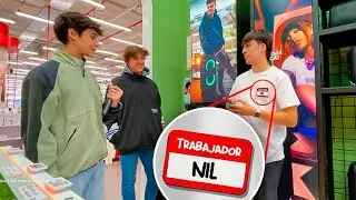Me infiltré de TRABAJADOR Falso en una Tienda...