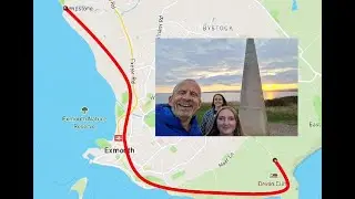 Lympstone to Exmouth, via train. Then walking across cliffs to Sandy Bay, Devon, UK - September 2025