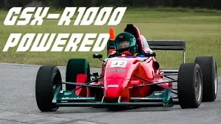 The GSX-R1000 powered Formula car. Van Diemen F1000 Screaming hot laps!