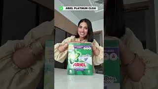 New ARIEL PLATINUM CLEAN- Best stain removal in 1 WASH, NO extra steps!