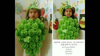 Show and Tell Activity#grapes#evs #craft
