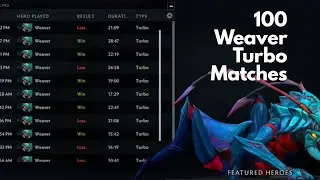 100 Weaver Turbo Matches in a Row | Dota 2 | Live | Game 12+