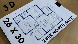 26 X 30 HOUSE PLAN II 26 X 30 GHAR KA NAKSHA II 26 X 30 SQFT HOUSE DESIGN