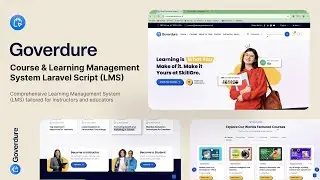 Advance Course & Learning Management System Laravel Script (LMS) - Goverdure || With Source Code