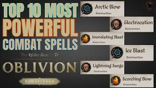 Top 10 Most Powerful Destruction Spells | Oblivion Remastered