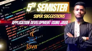 Application Development Using Java | Super Suggestion for Diploma in Engineering | 5th Semester Java