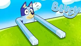 BLUEY PERO tiene los BRAZOS ENORMES para GANAR | Las Aventuras de BLUEY en ROBLOX!