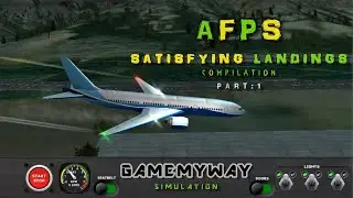 AFPS | Satisfying Landings Compilation Part - 1 | Airplane Flight Pilot Simulator Android Gameplay