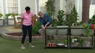 Barbara King Entertainment & Garden Metal Multi-Function Galvanized Cart on QVC