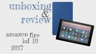Review - Amazon Fire HD 10 2017 - Tablet - Alexa - original flip cover /l4g