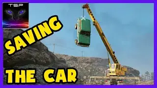 SnowRunner ► Rescuing Gone Over the Cliff 4x4 Car with Heavy CRANE