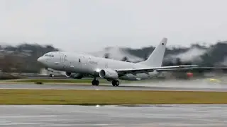 Maiden flight of 1st Boeing P-8 Poseidon for the German Navy in Seattle