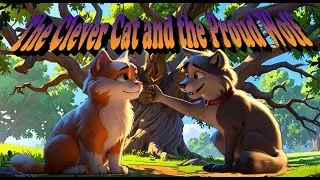 The Clever Cat and the Proud Wolf | Cat and Wolf | Kids Story I Cartoon