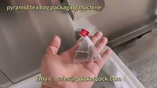 Pyramid triangle tea bag packaging machine for German Blended Tea Delivery#pyramidteabag #teabag