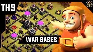 NEW TOP 10 TH9 Anti 3 Star War Bases | World's Best TH9 Bases 2022 | #th9basewithlink #th9bestbase