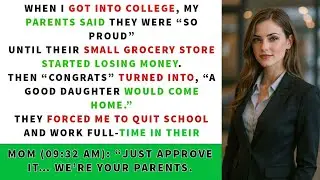 Parents Forced Me to Quit College to Work in Their Store _ I Closed Their Loan File