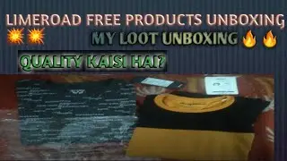 LIMEROAD FREE PRODUCTS UNBOXING!LIMEROAD CUT THE PRICE OFFER UNBOXING! FREE LOOT UNBOXING! MAHALOOT!