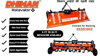 DHIMAN AGRO WORKS Rotavator Booking 