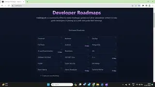 Mastering Developer Roadmaps on Roadmap.sh | Your Ultimate Guide to Success !!