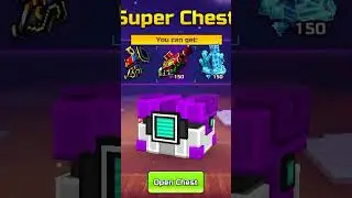 Opening a SUPER CHEST and 2 WINNER CHESTS in Pixel Gun 3-D #fyp #pg3d #pixelgun3d