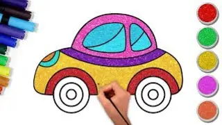 How to draw a easy car, car drawing easy, easy way drawing, Draw car, step by step 