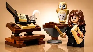 HERMIONE'S STUDY DESK: Complete Build! | LEGO Harry Potter #30392 (Stop Motion Time-lapse)