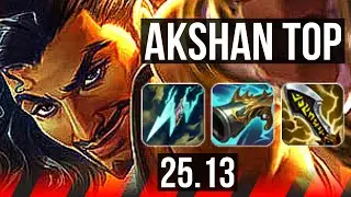 AKSHAN vs VAYNE (TOP) | EUW Diamond | 25.13