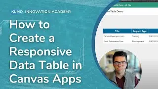 How to Build a Responsive Data Table in Canvas Apps