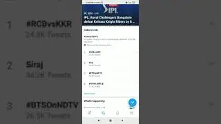 TOP 20 trending topics on Twitter of 21 October, 2020. RCB wins, CBI for palghar, War in movie, etc.