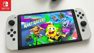 Nickelodeon Kart Racers 3: Slime Speedway Nintendo Switch OLED Gameplay
