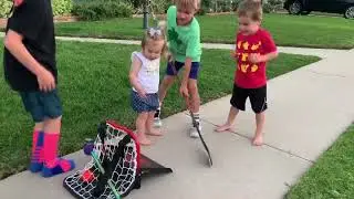 Drumm Family Trick Shots: Ep 11 - Hockey on a Stick