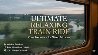 Ultimate Relaxing Train Ride 🚂 Pure Ambience for Sleep & Focus - 1 Hour Loop