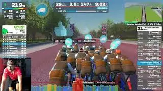 Zwift Race Brompton World Champs Range 1 (A) on greater London Flat in London