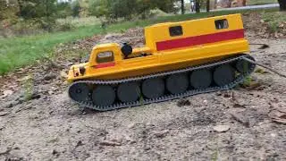 3D printed tracked vehicle model GAZ-71