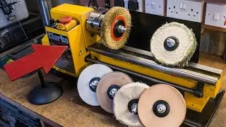 Making lathe mounted buffing wheels and polishing mops