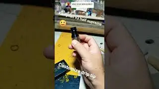 diy customize drip tip for kampilan v3 😊 follow may fb page @eod onad crafted