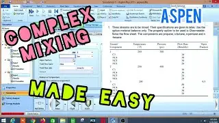 I made this Complex Mixing EASY in ASPEN