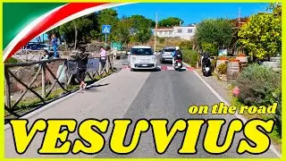 🏍  ON THE ROAD  🏍   [ 4 K ]  Trip  to Vesuvius Volcano ,   Italy  2025  #trip  #drive
