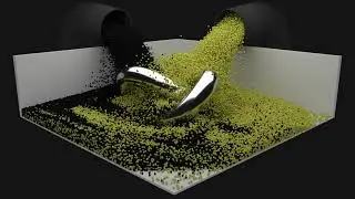 Blender mixing particles simulation