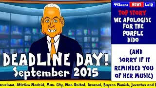 DEADLINE DAY 2015 - cartoon! (FUNNY Sky Sports Jim White Parody Man Utd Liverpool Chelsea )
