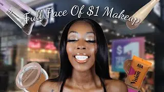 Full Face Using Only Shop Miss A Makeup | $1 Makeup | Dark Skin Friendly 