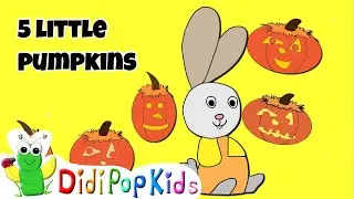 Five Little Pumpkins (Bunnykins Halloween) | Cocomelon Cricket Song by DidiPop Kids