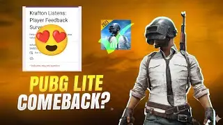 PUBG LITE COMEBACK 😍 KRAFTON REPLY ON SURVEY FORM