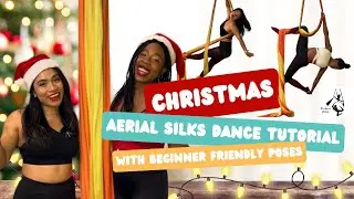 Easy Aerial Silks&nbsp;Christmas&nbsp;Dance w/ Angel Drop&nbsp;&nbsp;| Santa Baby-Eartha Kitt| The Aerial&nbsp;Besties